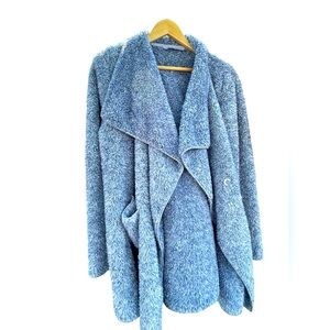 Soft Surroundings size Large women’s jacket teddy/soft/ ice blue/